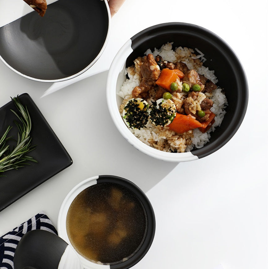 Hand Painted Ceramic Tableware Bowl With Cover