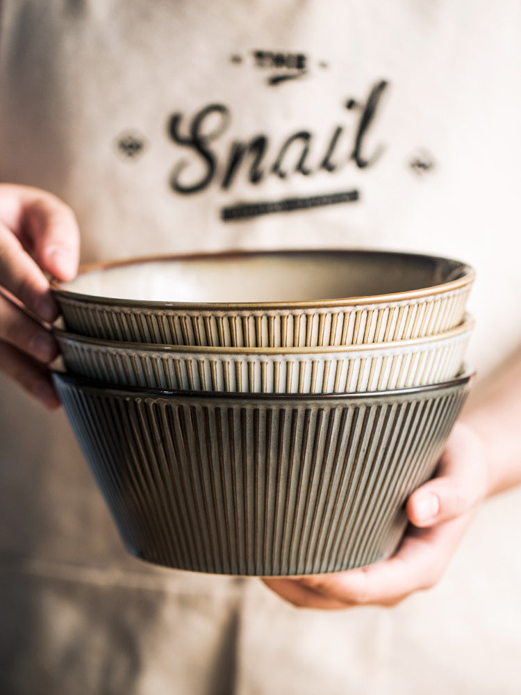 Seif Nordic Style Creative Simple Big Bowl Big Soup Bowl Noodle Bowl Vegetable Bowl Mixed Cold Vegetable Fruit Salad Bowl Single Pot