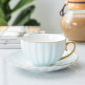 Multicolor Orange Pumpkin Cup Porcelain Coffee Cup Set Red Tea Cup Afternoon Flower Tea Cup Saucer