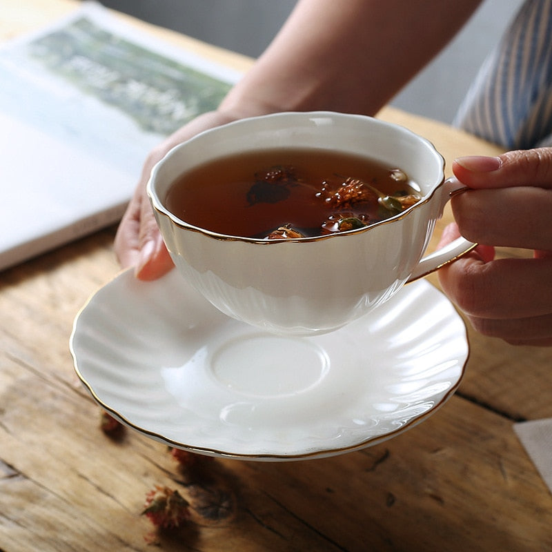 English afternoon tea cup coffee cup