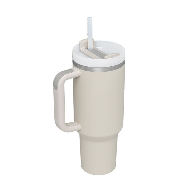 40 oz Thermobecher mit Henkel und Strohhalm – Edelstahl, auslaufsicher, isoliert