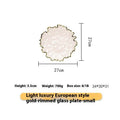 Nordic Style Golden Edge Maize Leaf Plate