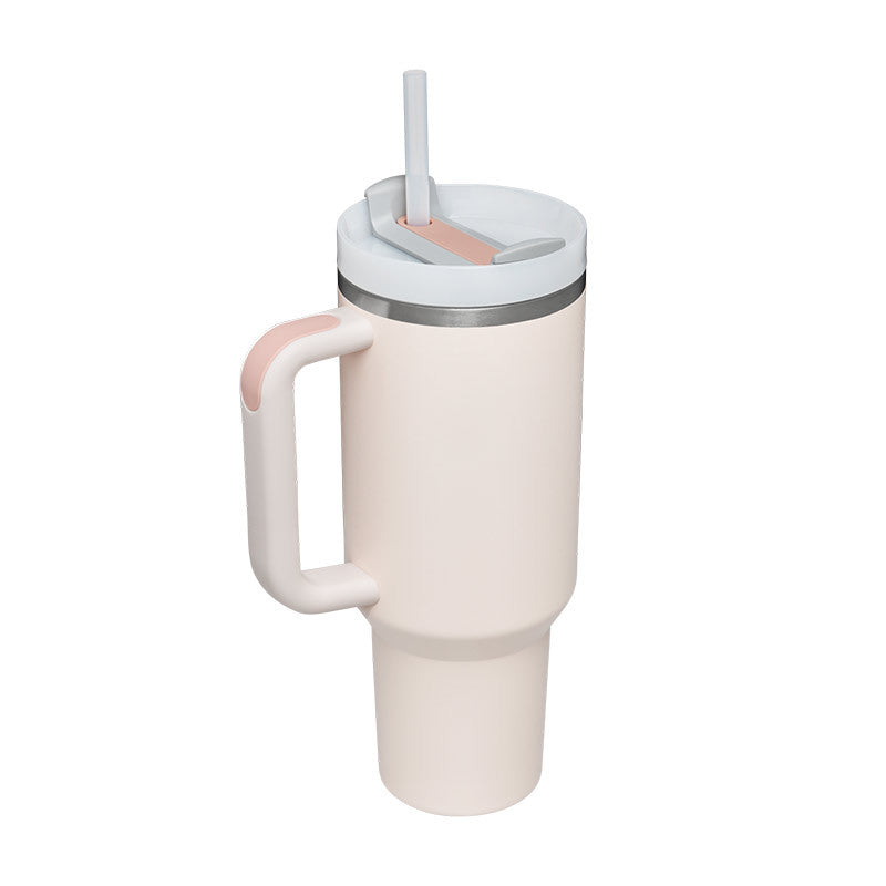 40 oz Thermobecher mit Henkel und Strohhalm – Edelstahl, auslaufsicher, isoliert