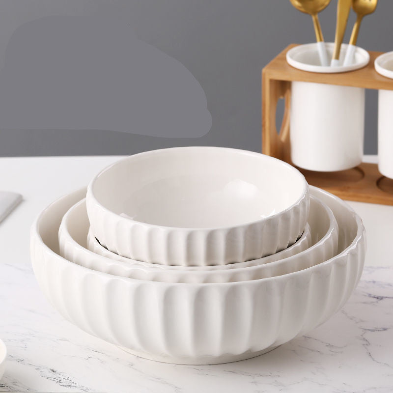 Pumpkin Soup Bowl Ceramic Household Large Size