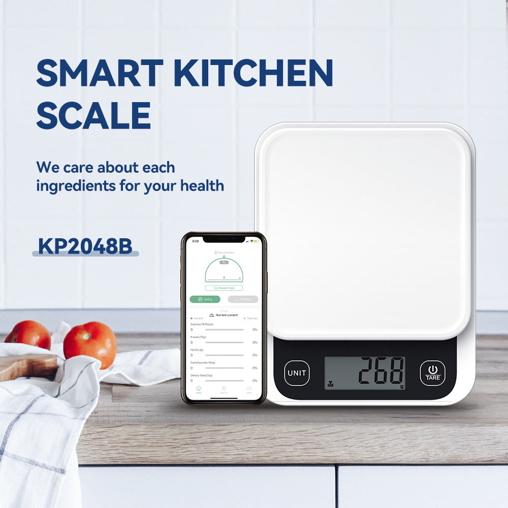 Smarte Küchenwaage mit Nährwertrechner – Digital, App-Steuerung