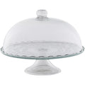 Display Dust-proof Glass Cover Dim Sum Tray Pastry Plate