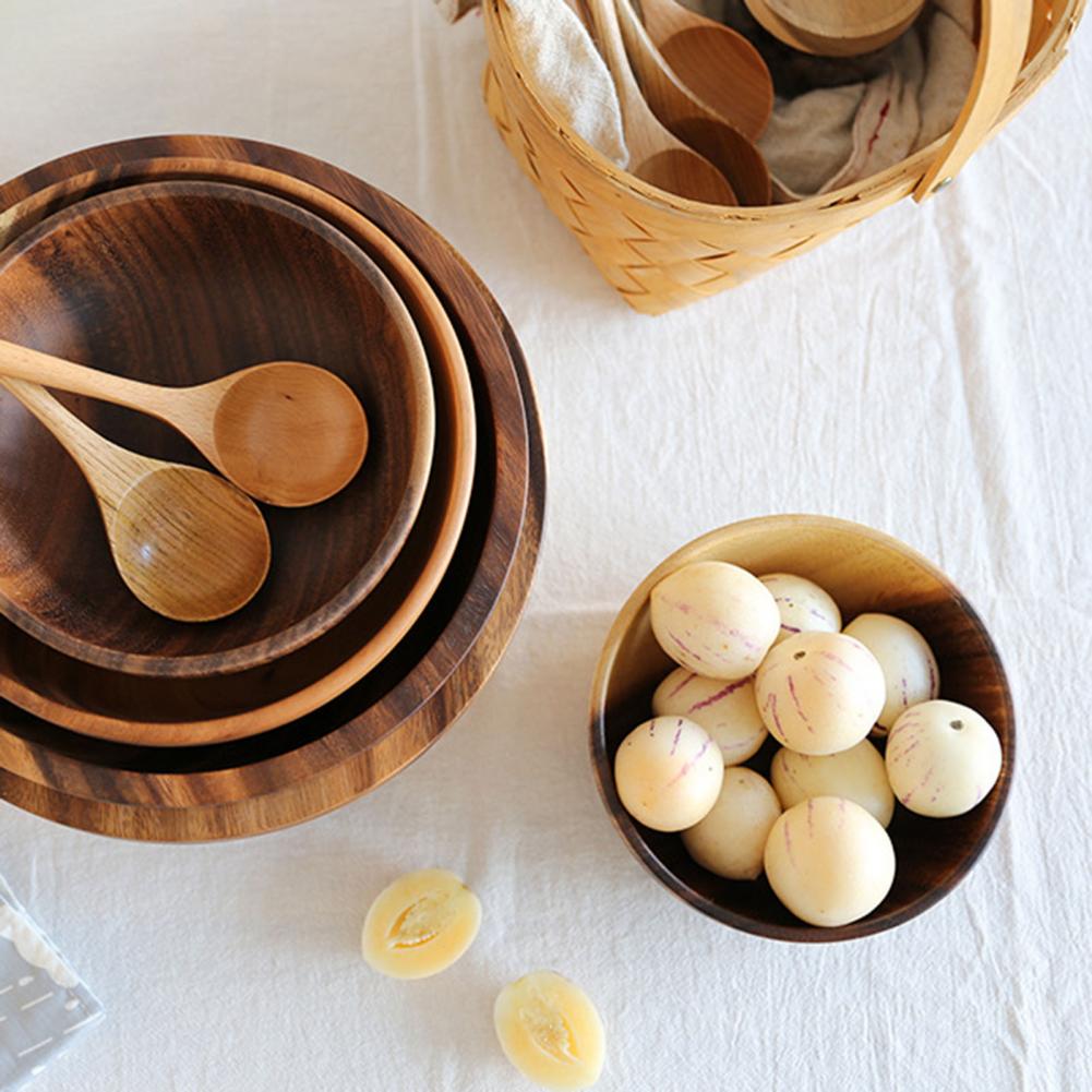 Natürliche Holzschüssel – Obstschale, Salatschüssel, verschiedene Größen