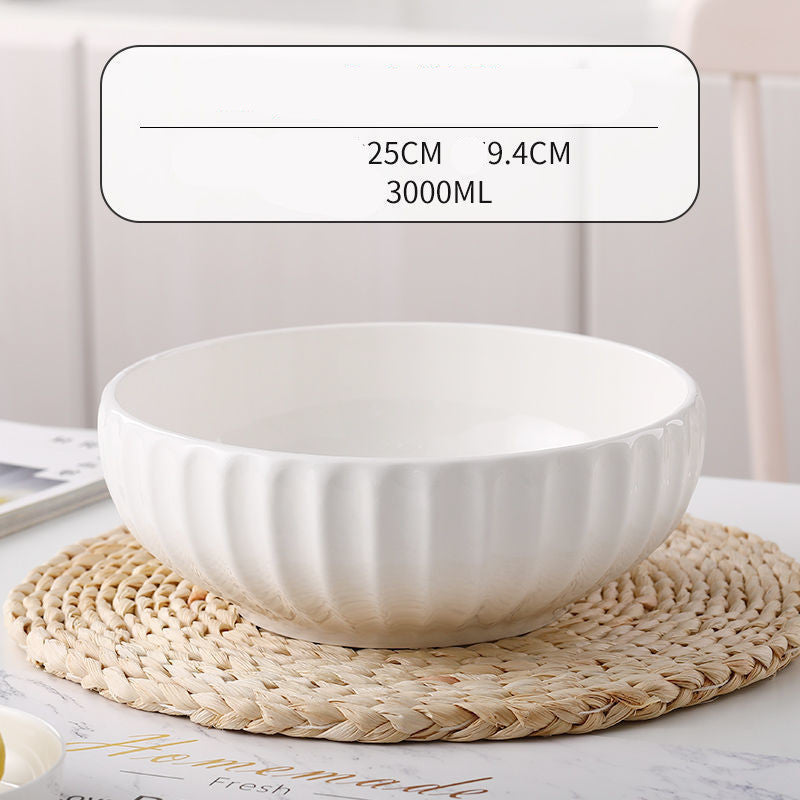 Pumpkin Soup Bowl Ceramic Household Large Size