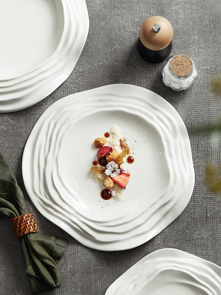 Plate Ceramic Hotel Tableware Western Steak Pasta Plate Customized