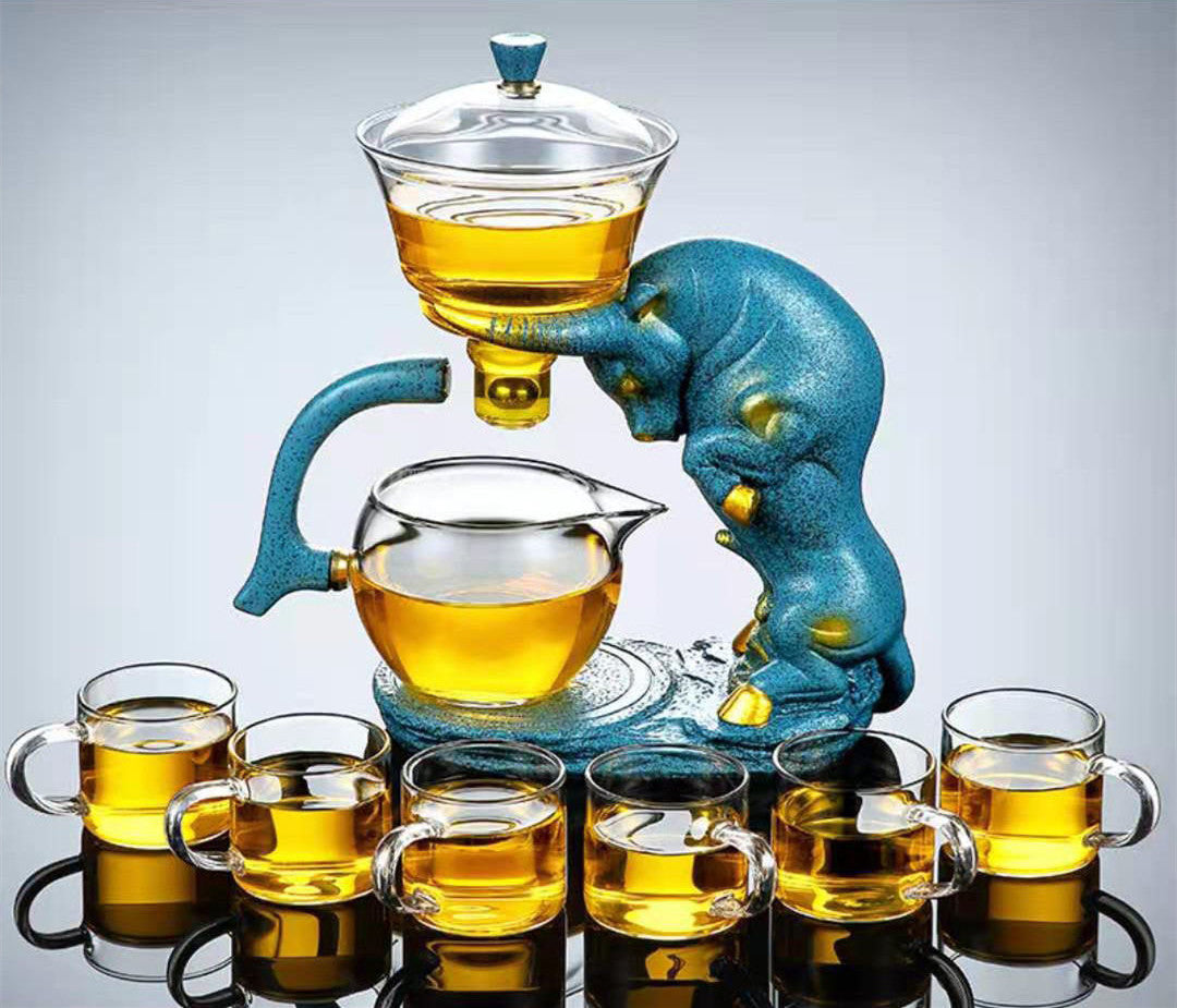 Automatic Glass Tea Set Home Living Room