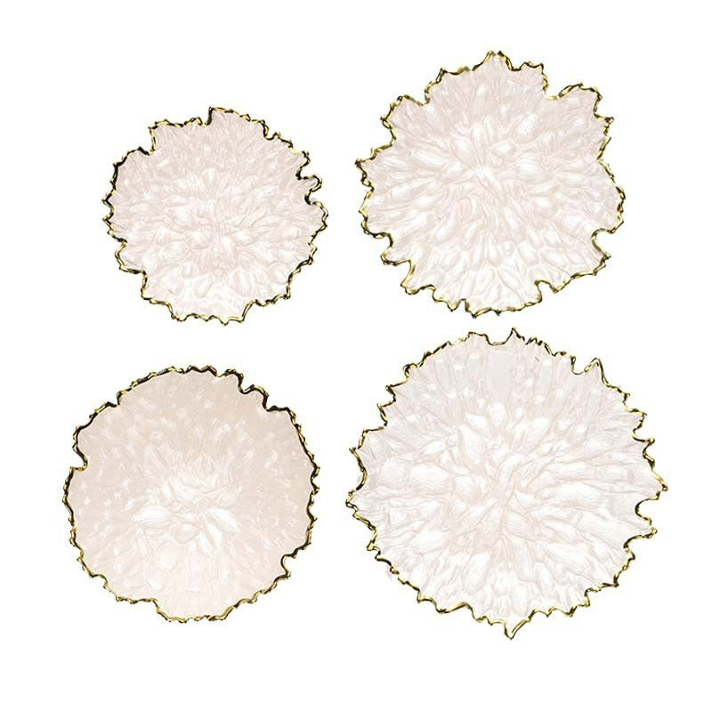 Nordic Style Golden Edge Maize Leaf Plate