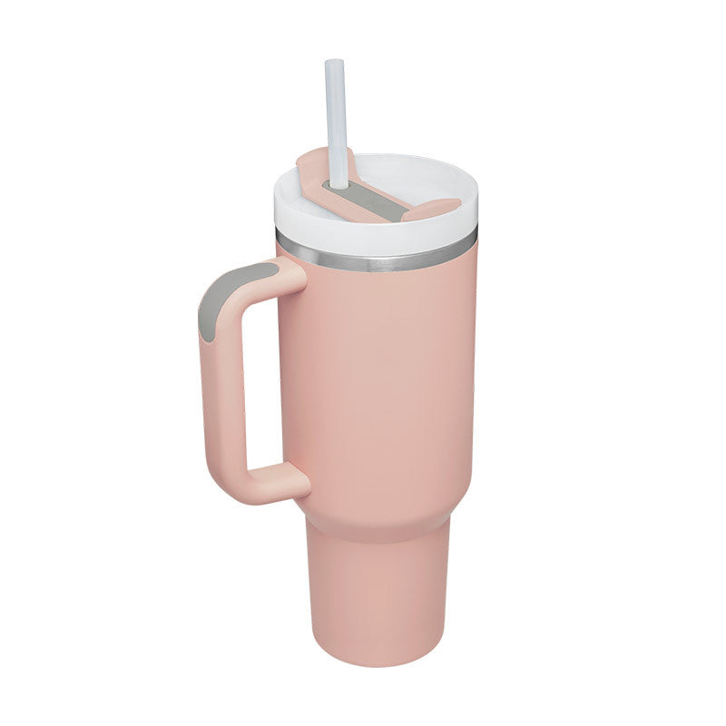 40 oz Thermobecher mit Henkel und Strohhalm – Edelstahl, auslaufsicher, isoliert